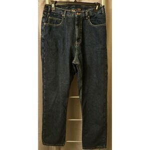 Guide Gear Women's 16 Flannel Lined Jeans Relaxed High Rise Blue Denim Work Pant